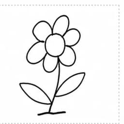 花の落書き